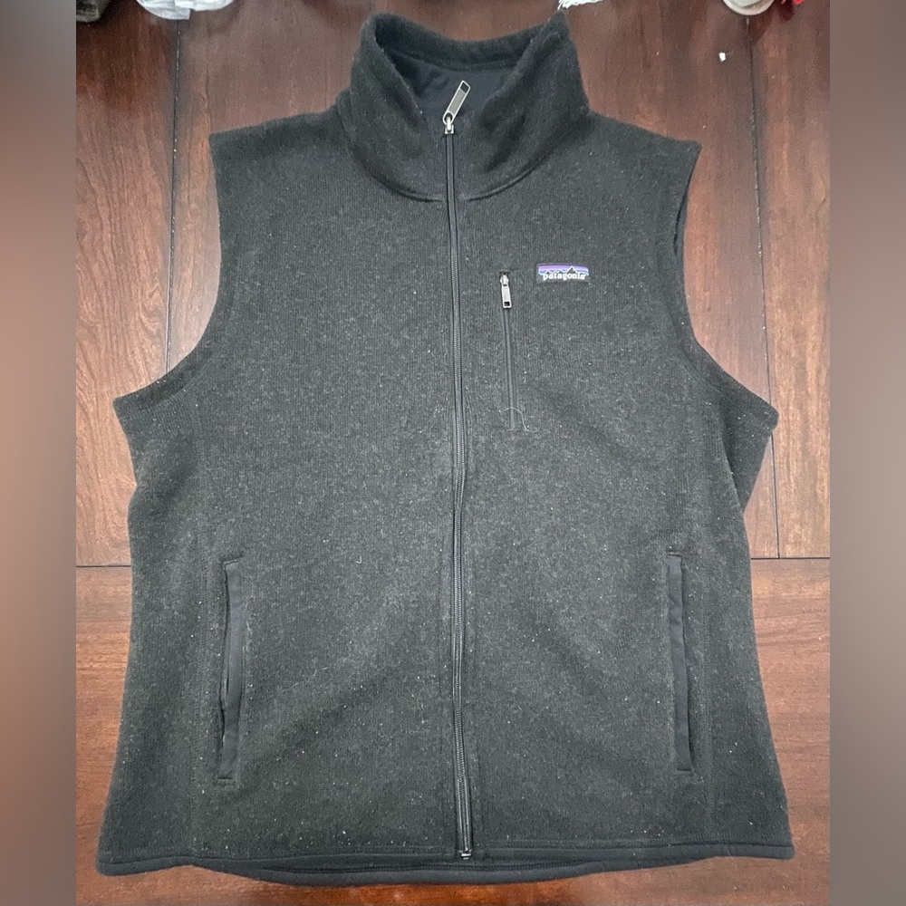 Black Patagonia Fleece Vest